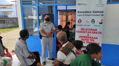 PT Jasa Raharja Perwakilan Ende Selenggarakan Giat Pengobatan Gratis “MUKL” Di Terminal Kota Ende